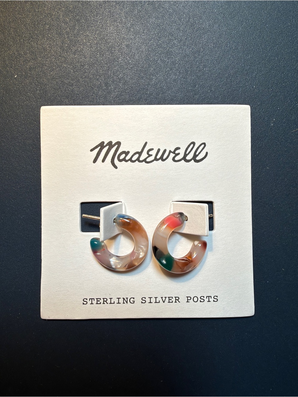 Madewell Resin Mini Hoop Earrings